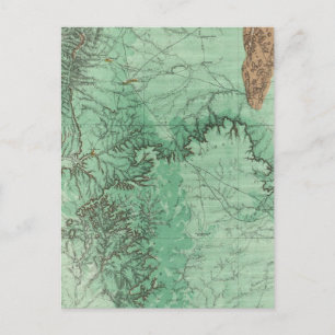 Postale Carte de classification des terres du Nouveau-Mexi