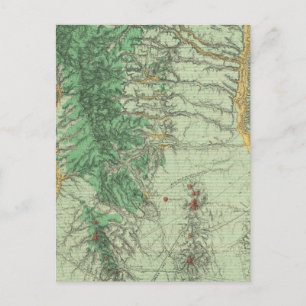 Postale Carte de classification des terres du sud-ouest du