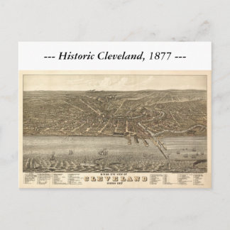 Postale Carte de Cleveland Ohio 1877