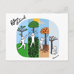Postale Carte de coaching "À chaque saison son énergie"