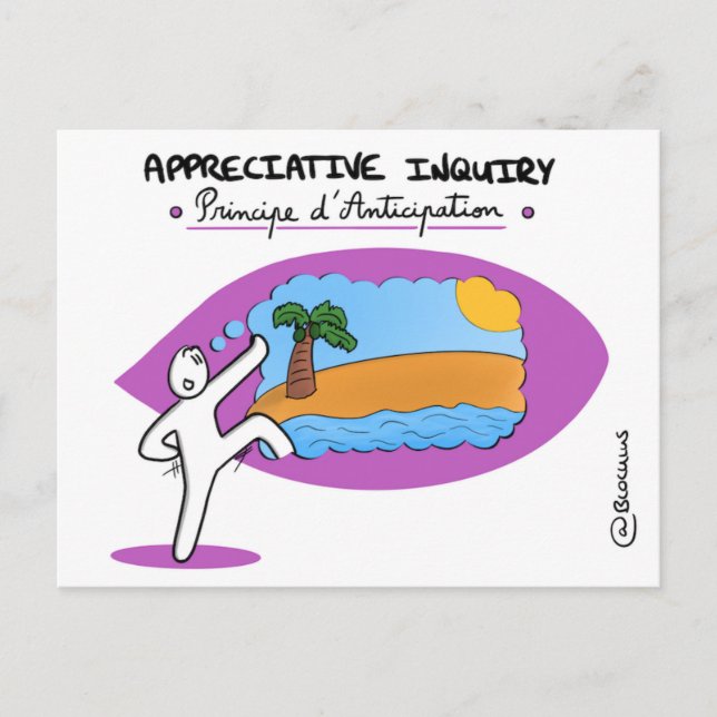 Postale Carte de Coaching "AI - Principe d'Anticipation" (Devant)