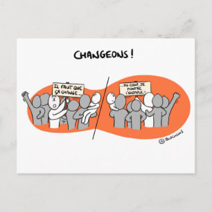 Postale Carte de Coaching "Changeons par l'exemple !"