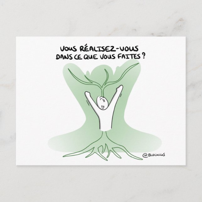 Postale Carte de Coaching "Réalisation de soi" (Devant)