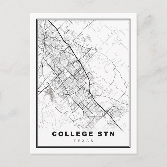 Postale Carte de College Station (Devant)