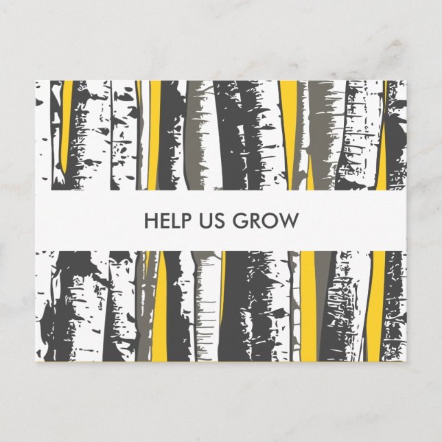 Postale carte de commentaire arbres aspen (Devant)