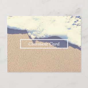 Postale carte de commentaire d'onde balisée