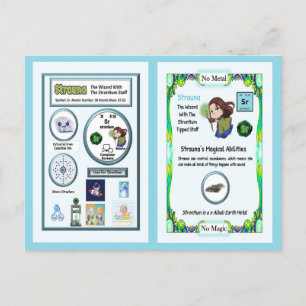 Postale Carte de commerce Strauna - Strontium