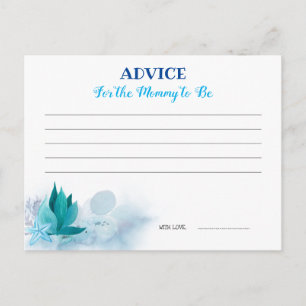 Postale Carte de conseil pour le Baby shower de baleine
