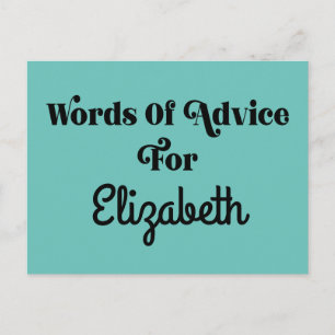 Postale Carte de conseil pour les diplômés pour les invité