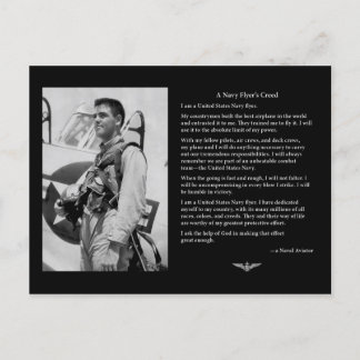 Postale Carte de crédit de la marine Flyer's Creed Card