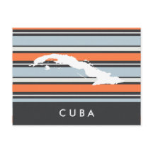 Carte de Cuba : Les rayures modernes