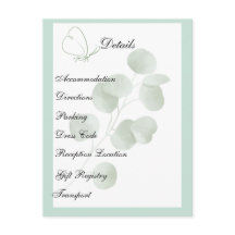 Carte de détails personnalisée Eucalyptus | Papete