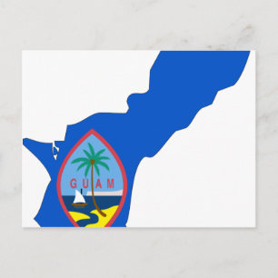 Postale Carte de drapeau de Guam