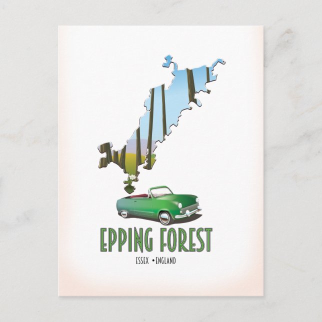 Postale carte de Epping Forest Essex Angleterre (Devant)