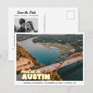 Postale Carte de faire-part de mariage à Austin