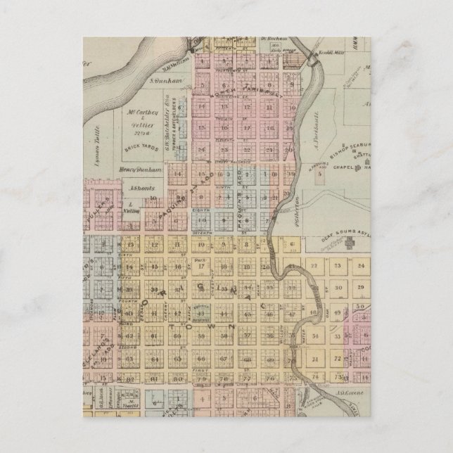 Postale Carte de Faribault, Comté de Rice, Minnesota (Devant)