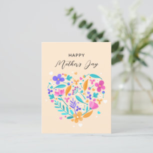 Postale Carte de Fête des Mères, Fête des Mères minimalist
