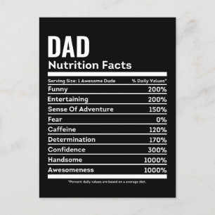 Postale Carte de Fête des pères drôle personnalisée Papa N