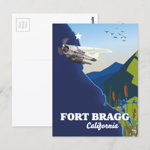 Postale Carte de Fort Bragg en Californie