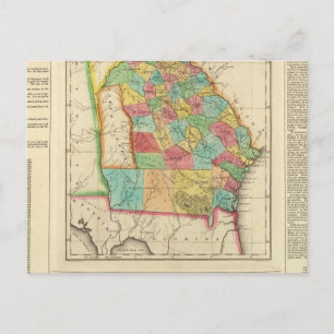 Postale Carte De Géorgie