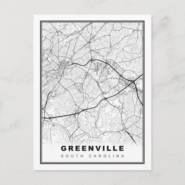 Postale Carte de Greenville (Devant)