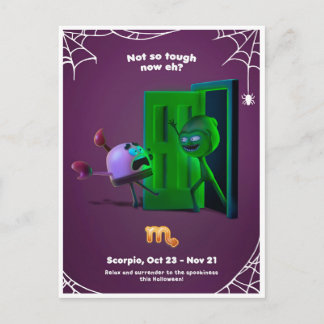 Postale Carte de Halloween pour Scorpion