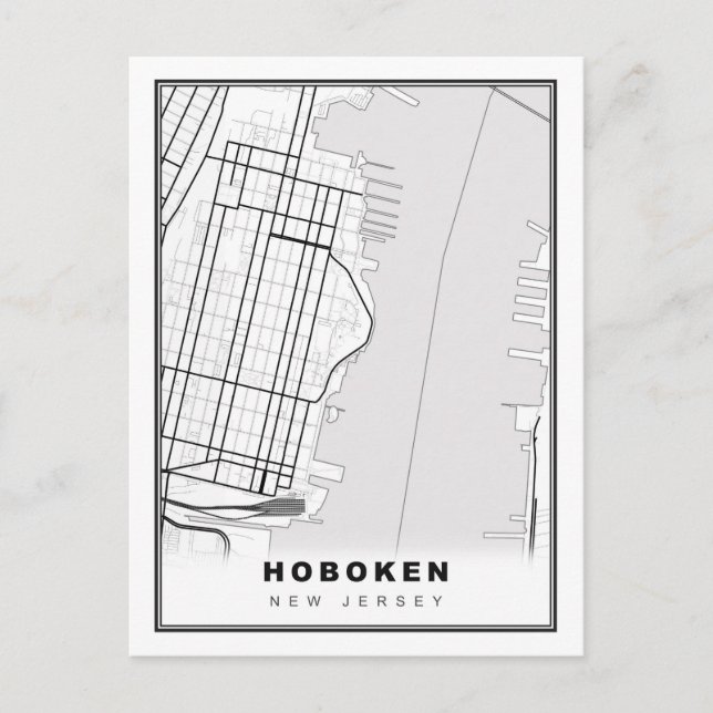 Postale Carte de Hoboken (Devant)