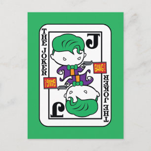 Postale Carte de jeu Chibi Joker