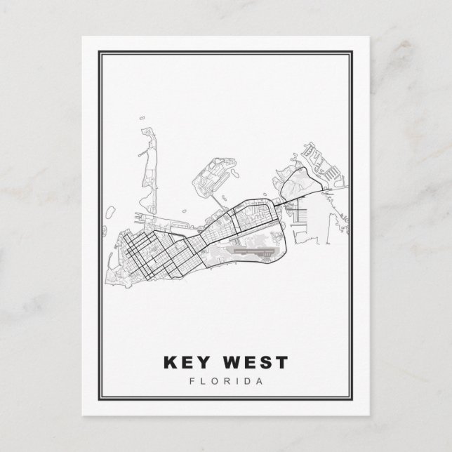 Postale Carte de Key West (Devant)
