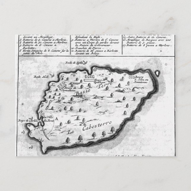 Postale Carte de la Barbade (Devant)