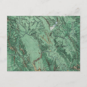 Postale Carte de la classification des terres de l'Idaho