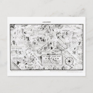 Postale Carte de la discothèque de Harlem, 1933