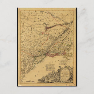 Postale Carte de la guerre révolutionnaire américaine par 
