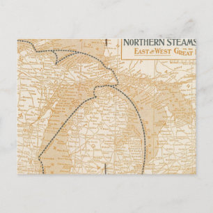 Postale Carte de la Northern Steamship Company
