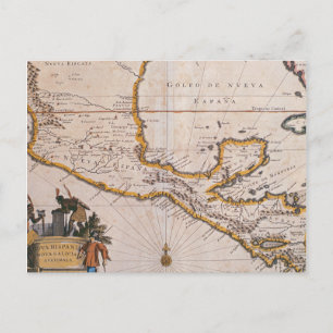 Postale Carte de la Nouvelle Espagne  Nouvelle Galice et G