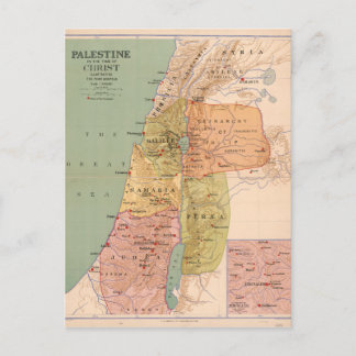 Postale Carte de la Palestine au temps du Christ (à 70 A.D