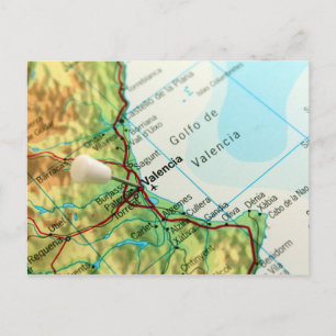 Postale Carte de la Pinacothèque de Valence, Espagne