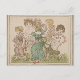 Postale Carte de la Saint-Valentin antique, Kate Greenway,