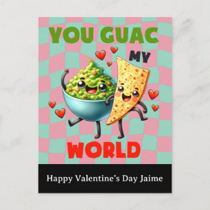 Postale Carte de la Saint-Valentin Groovy Nacho Cheese Gua