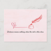 Carte de la Saint-Valentin pour correspondant