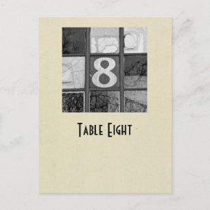 Postale Carte de la table n° 8