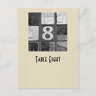 Postale Carte de la table n° 8