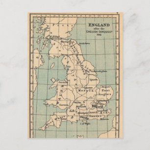 Postale Carte de la vieille Angleterre