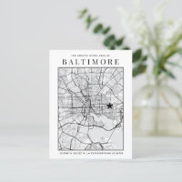 Carte de la ville de Baltimore + repère d'emplacem
