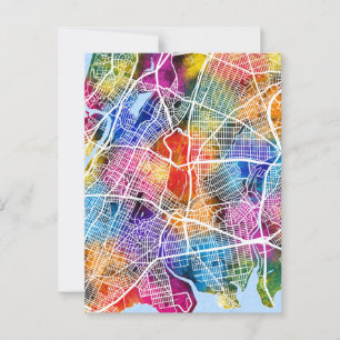 Postale Carte de la ville de Bronx USA