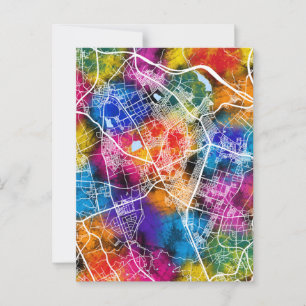 Postale Carte de la ville de Corée du Sud Suwon-si