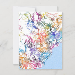 Postale Carte de la ville de Davao Philippines