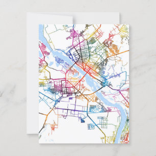 Postale Carte de la ville de Novosibirsk Russie