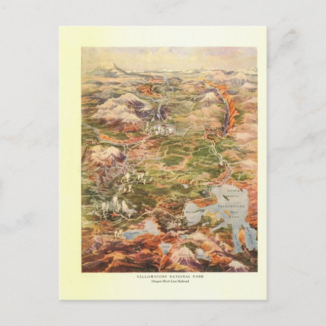 Postale Carte de la vue 1910 aérienne - parc national de (Devant)