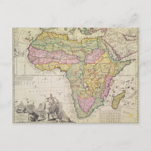 Postale Carte de l'Afrique